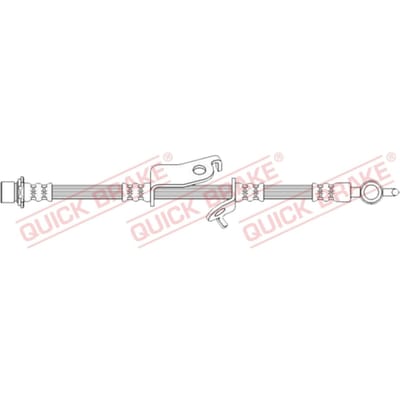 Remleiding QUICK BRAKE 50.729, Rechts