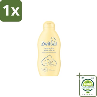 1 x Zwitsal – Wascrème – Zeepvrij met Calendula – 200 ml - Babyhuid Verzorging - Zeepvrije Wascrème - Calendula - Milde Wascrème - Anti-prik