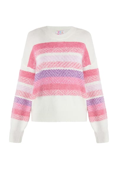 IZIA Jumper Dames Wit Veelkleurig