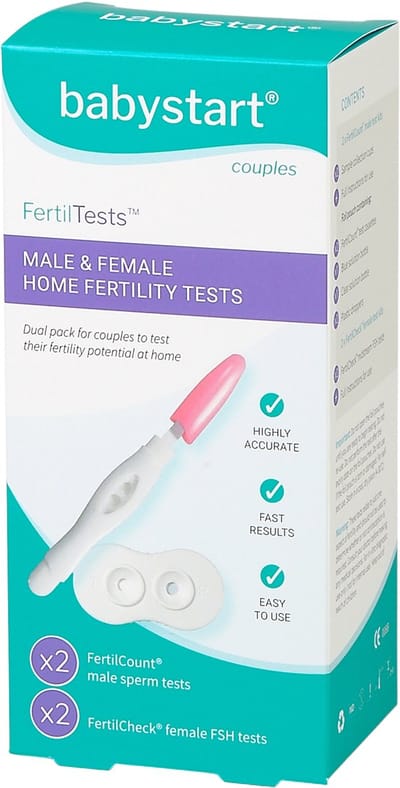 FertilTests™ - vruchtbaarheidstest voor stelle - snel resultaat - 2x2 stuks