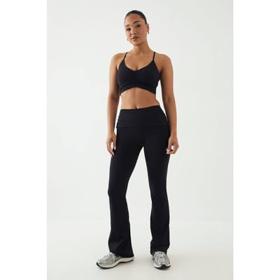 Dames Dsgn Studio Ultra Sculpt Omgevouwen Taille Uitlopende Legging | Black | Maat: XL