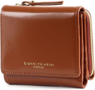 GIANNI CHIARINI Leren Portemonnee Clux Wallet Tabacco Bruine