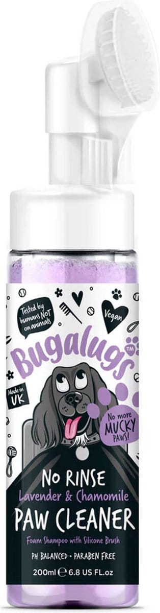 Bugalugs - Honden potenreiniger - Paw Cleaner - Lavender & Chamomile - Fles met pompje - Vegan - 200 ml