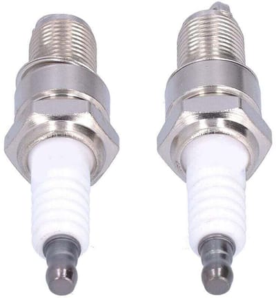geschikt voor MTD 95110292 75110292 Toortsmotor 131039 Twee F6RTC bougies voor een grasmaaier.