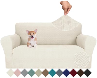 Dailygoods- Bankhoes Universele Elastische Bescherming - Antislip - Krasbestendig - Geometrisch Design - 2 Zits - Zacht en Comfortabel - Sofa Cover