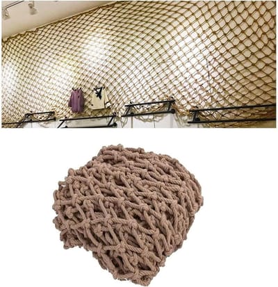 Klimnet voor kinderen - Speelnet Valnet - Buiten spelen - Versterkte rand - 1 x 4m - Natuurlijk