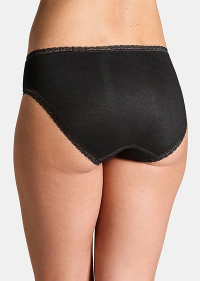 Heupslip in een set van 2 - zwart - Gr. 36 van Goldner Fashion