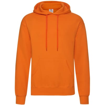 Fruit of the Loom Klassieke herenhoodie (Oranje)