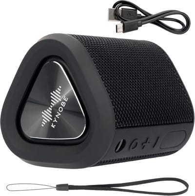 Draagbare Bluetooth-luidspreker - Compacte speaker - Muziek luisteren - Hoogwaardige audio - 9x9x19 cm - Zwart