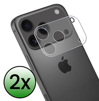 Camera Lens Protector - 2 Stuks Geschikt voor Apple iPhone 17 Pro Max - Camera Screenprotector Beschermglas - Gehard Glas - Tempered Glass - Screen Protector