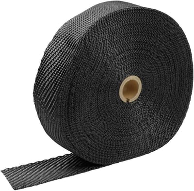 Warmtefolie Uitlaat - Hittebescherming - Motor Koel Houden - Lavasteen Vezels - 51 cm x 300 m - Zwart