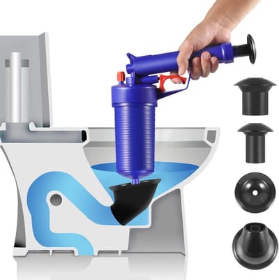IBBO Shop - Gootsteenontstopper – Toiletontstopper – ontstopper – gootsteen – afvoer keuken – wc – douche – Buisreiniger – afvoerreiniger – plopper pomp – toiletontstopper - zuig en drukreiniger – Kunststof – UNIVERSEEL