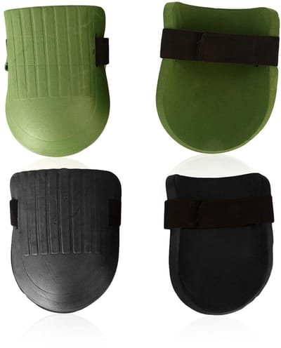 Kniebeschermers - Werkkussens - Klus & Tuin - Antislip Design - 2 Paar - Legergroen Zwart