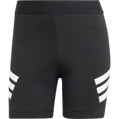 Adidas Future Icons 3 Stripes Biker Korte Leggings Zwart L Vrouw
