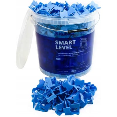 Kubala SMART LEVEL - Tegel Leveling Clips - 2mm - 800 Stuks - Emmer 20L