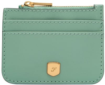 FOSSIL Kaarthouder Sleutelgeval Lennox Zip Card Case Mist Groene