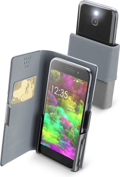 Cellularline - Book universeel, slide & click 4XL, zwart