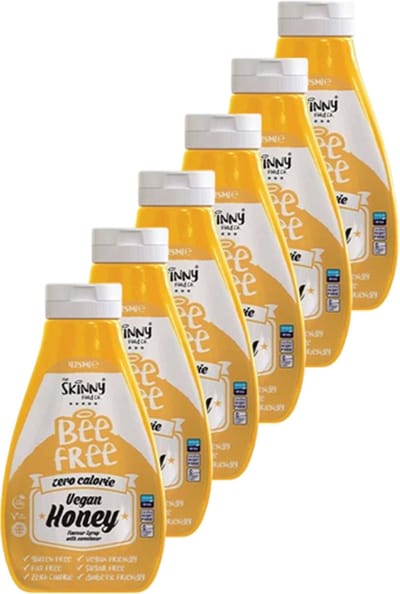 Skinny Food Co | Zero Calorie Syrup | Vegan Honey | 6 stuks | 6 x 425 ml