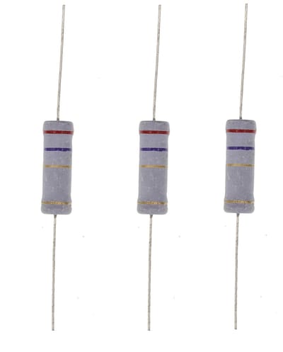 Weerstand Componenten - Metaaloxide Weerstanden - Elektronica Reparatie - 5 Watt Vermogen - 2.7 Ohm - Niet Gespecificeerd