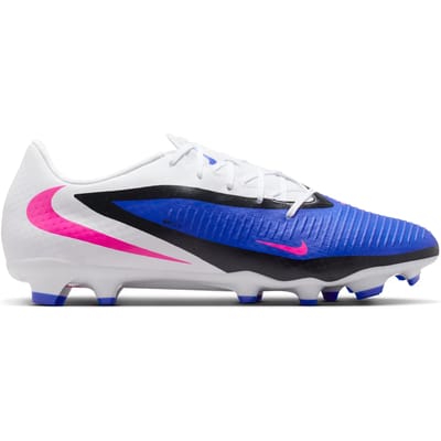 Nike phantom 6 low academy fg/mg in de kleur blauw.