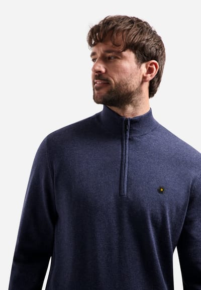 No Excess Pullover stand up collar half zip m night