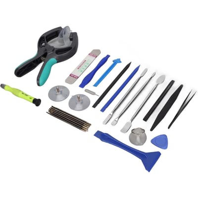 Telefoon Scherm Reparatie Kit 23 in 1 Ergonomisch Ontwerp Antislip Duurzaam Scherm Openingsgereedschap Kit voor black