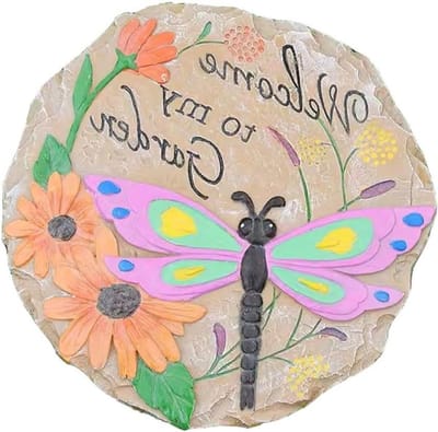 Decoratieve Steen - Tuinpad Steen - Tuin Decoratie - Levendig Design - 26cm - Multicolor
