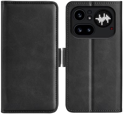 MobyDefend Hoesje - Geschikt voor Nothing Phone (4a) Pro - Luxe Wallet Book Case (Sluiting Zijkant) - Zwart