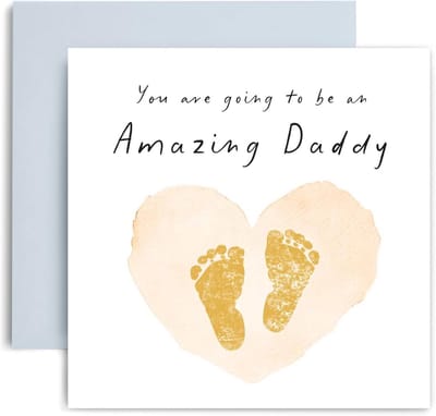 Baby Aankondiging Kaart voor Toekomstige Papa - Zwangerschapsaankondiging Douche