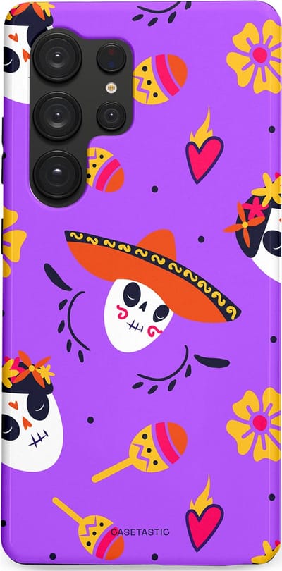 Casetastic Hoesje Geschikt voor Samsung S25 Ultra - Stijlvolle Beschermende Duo-layer Case - Muertos sombrero