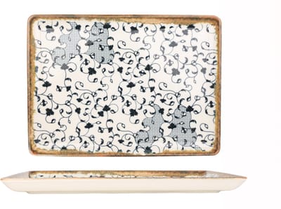 Kütahya Porselen Serveerschaal - Fluer Amber - Porselein - 30x22 cm - set van 2