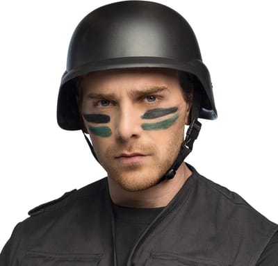Boland - Helm Tactisch zwart Zwart - - Volwassenen - Unisex - Soldaat - Leger