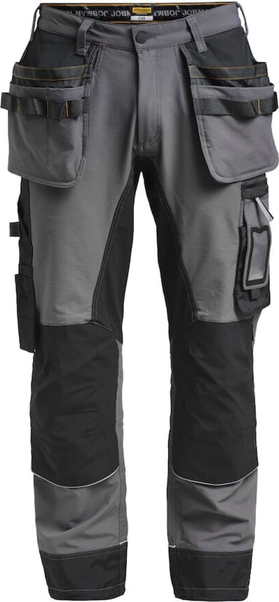 Jobman 2191 Stretch Trousers HP 65219118 - Donkergrijs/Zwart - C58