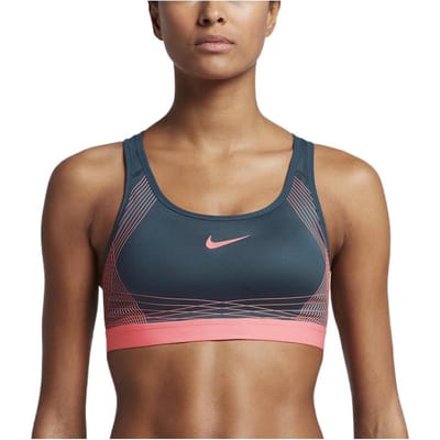 Nike Logo Print Lijn Design Sportbeha Damesondergoed Blauw 832069-464 S brown