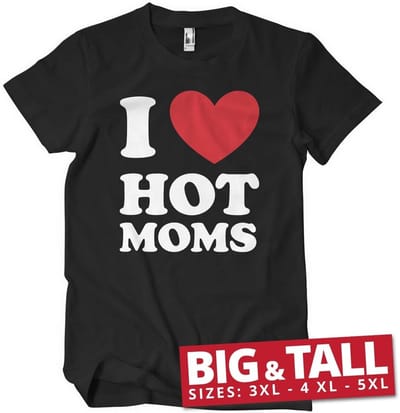 Hybris T-shirt I Love Hot Moms T-shirt SH-1-16076-H73-15