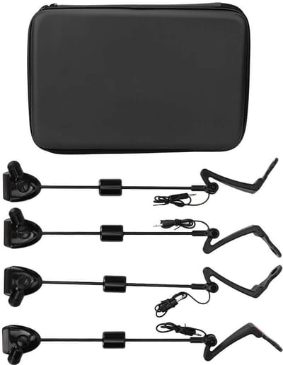Dailygoods - Vissen Beetalarm - Geluid en Licht Alert - 4 Stuks - Waterdicht en Lichtgewicht - Visaccessoire voor Hengels - Voor Zoet- en Zoutwater