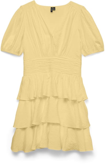 VERO MODA - VMLISE 2/4 V-NECK SHORT DRESS WVN EXP - Dames - Mini jurken