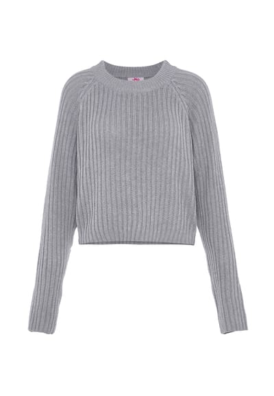 Mymo Jumper Dames licht grijs melange