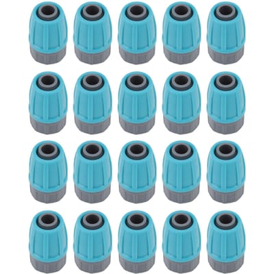 15 Pièces Connecteurs Écrous de Blocage Tube d'Irrigation 16mm PE Durable Anti-Âge Résistant aux Acides Écologique 16mm gray