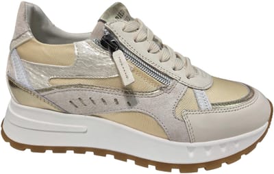 Piedi Nudi Mirren 04.04 Light Gold Sneakers Goud Leer Dames - Goud - 36
