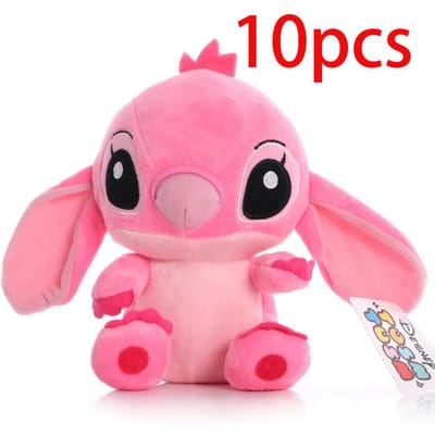 Peluche Véritable Stitch 25CM Kawaii Dessin Animé Mignon Oreiller Poupée Anime Lilo Stitch Peluches Cadeau d'Anniversaire pour Enfants