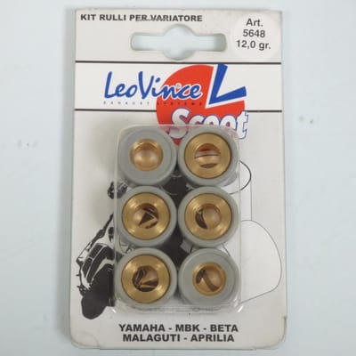 Galet rouleau de variateur Leovince pour Scooter Yamaha 125 Xmax 20x12 12Grs Neuf
