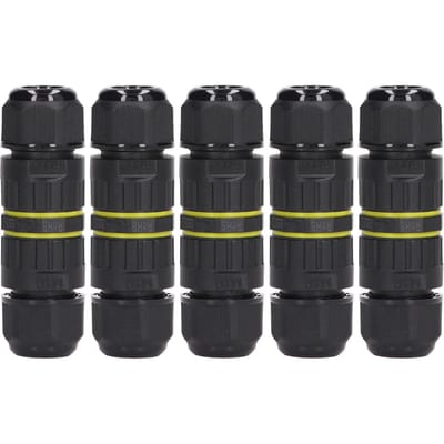 5 Stuks Buiten Elektrische Kabelconnector IP68 Waterdicht 3-aderige Draadconnectoren 7?10 mm