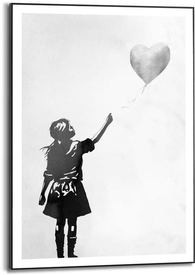 Schilderij Meisje met de ballon - 70 x 50 - Hout - REINDERS