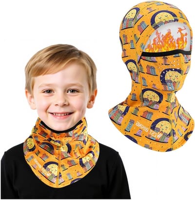 Winter Balaclava voor Kinderen | Fleece Ski Masker | Ademend, Winddicht en Warm voor Buitenactiviteiten | Geschikt voor Jongens en Meisjes van 6-12 Jaar