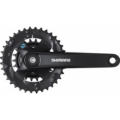 Shimano FC-M315-B2 Crankstel 36-22T - 175 mm - 2x7/8-Speed - Vierkant - MTB - Zwart