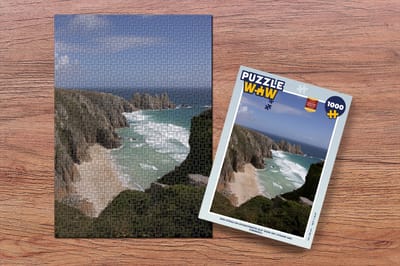 Puzzel Een steile en uitgestrekte klif voor het strand van Cornwall - Legpuzzel - Puzzel 1000 stukjes volwassenen