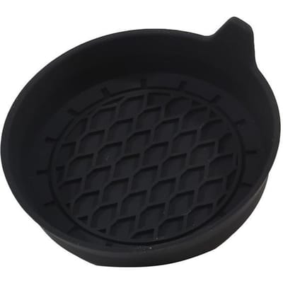 Dessous de verre en silicone souple pour voiture, antidérapant, étanche, antidérapant, anti-éclaboussures, accessoires d'intérieur de voiture noir