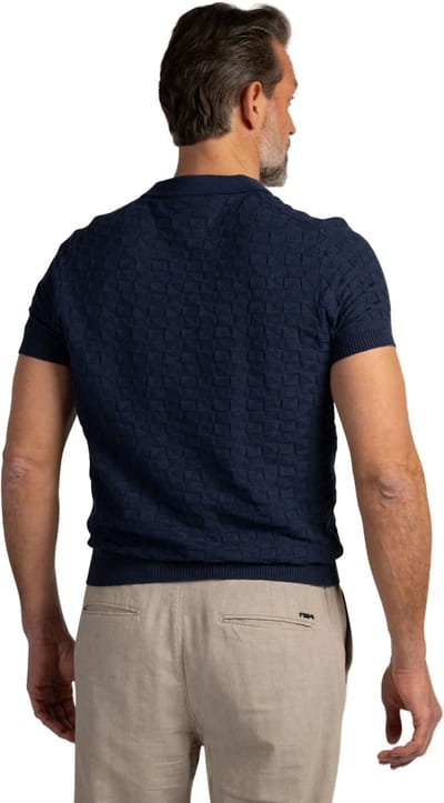 New Zealand poloshirt korte mouw donkerblauw