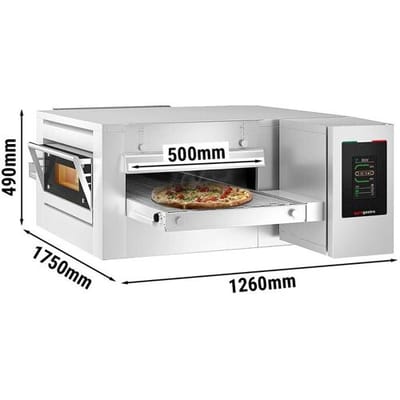 GGM Gastro Elektro Durchlaufofen - 1260x1750mm - Touch - Bandbreite: 500mm